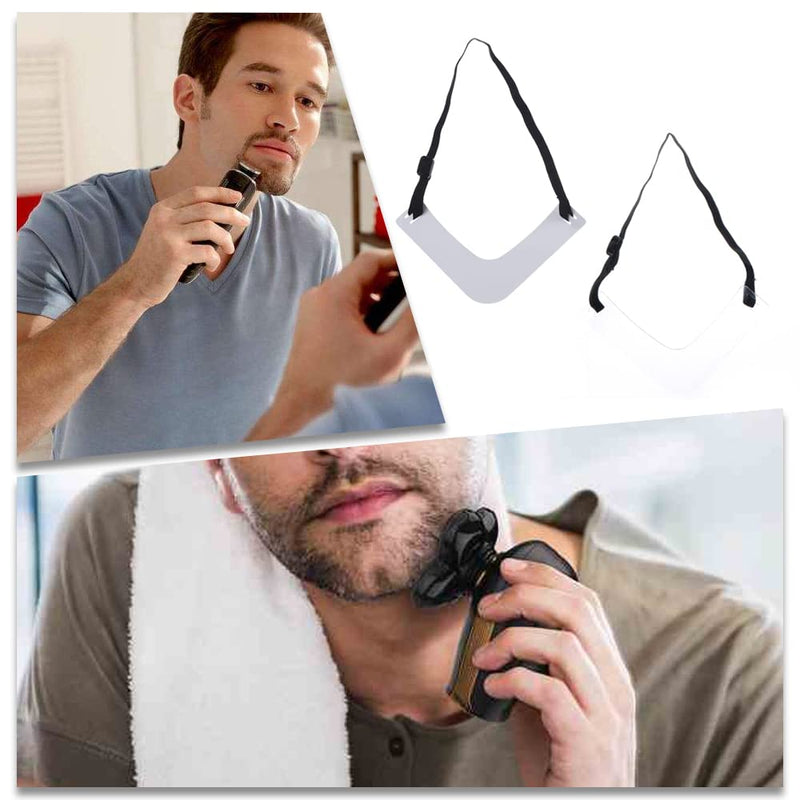 3 Pcs Beard Neckline Guide Beard Shaper Beard Trimming Tool for DIY Shaving and Keeping Neckline Haircuts - BeesActive Australia