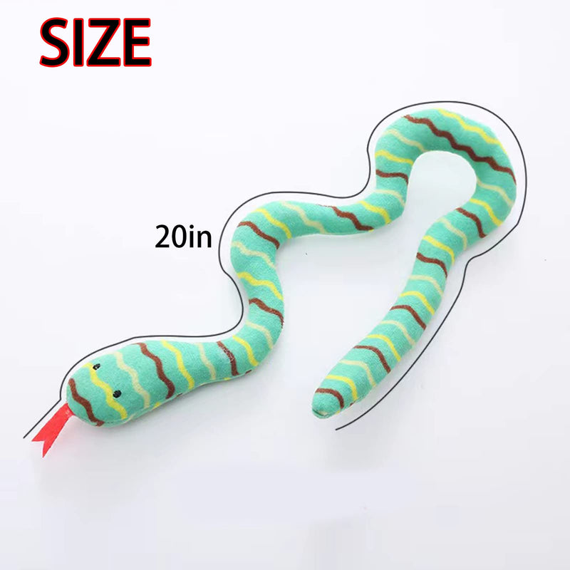 Snake Catnip Toys Chew Bite Resistant Toys Kitten Supplies Interactive Catnip Toys for Indoor Cats Snakes Cat Toy Gift for Cat Lovers Dental Health Chew Toy Set of 4 - BeesActive Australia