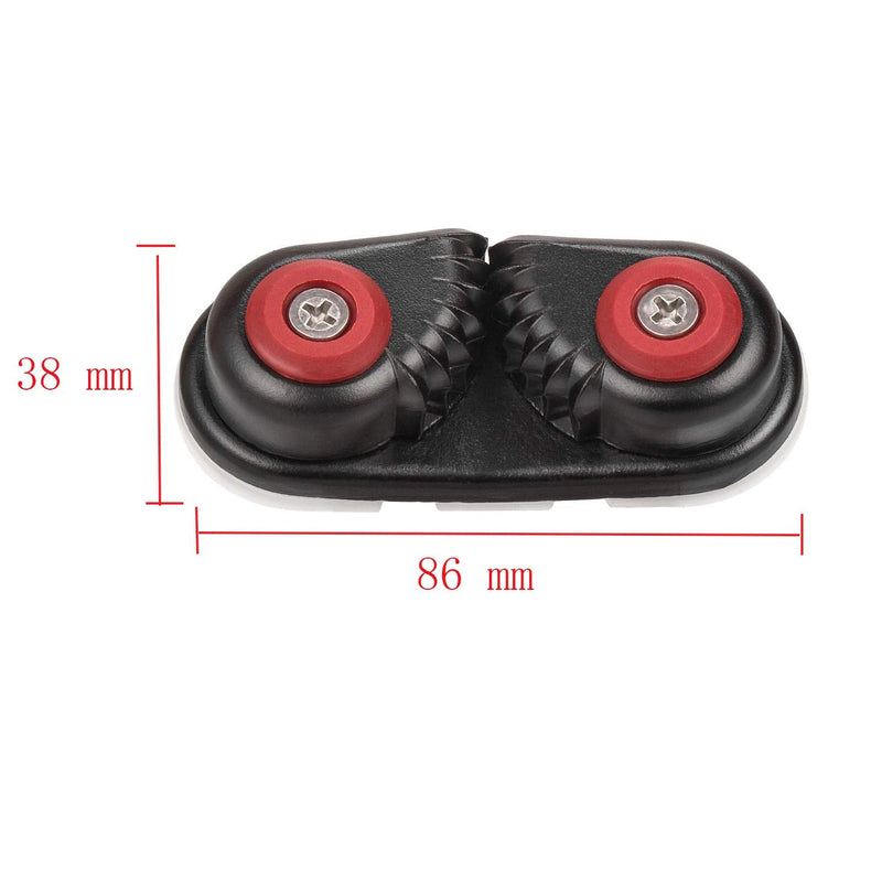 GANGUOLA Cam Cleat, Rope Cleat, Ball Bearing Fast Entry Cam Cleat for Line Sizes Upto 5/8-Inch, Aluminum, Sailing Sailboat Kayak Canoe Dinghy Accessories - BeesActive Australia