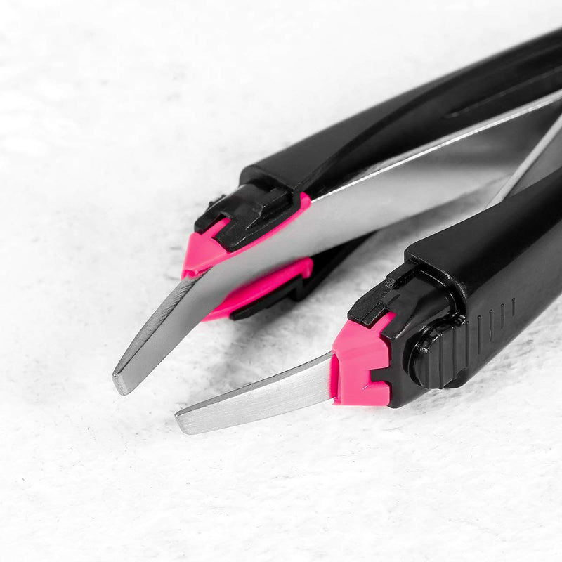 Lurrose Automatic Elastic Eyebrow Tweezer Retractable Tweezer for Eyebrow Removal (Color Random) - BeesActive Australia