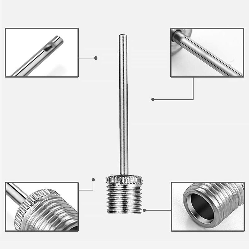kiniza 20 Packs Air Pump Inflation Needles, Soccer Sports Ball Pump Needle Stainless Steel Basketball Inflating Pins Air Pump Needle for Balls Soccer Basketball Football Volleyball Rugby - BeesActive Australia
