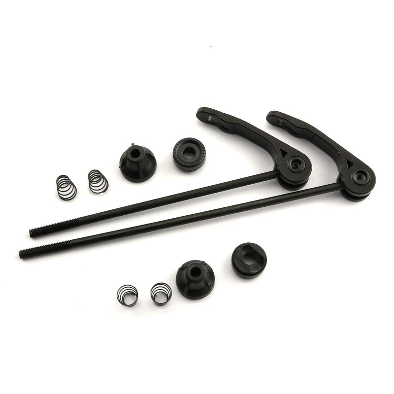RuiLing 1 Pair Bike Wheel Hub Front and Rear Skewers Clip MTB Mountain Bicycle Accessories Cycling Tools Quick Release Bolt Lever Axle Set Black - BeesActive Australia