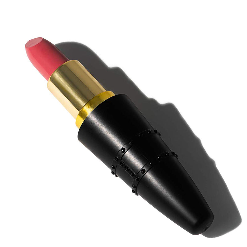 Hickey Lipstick - Vivid Color Long Lasting Rouge - Highly Pigmented, Velvety Finish - Organic, Cruelty, Gluten, Paraben Free - Birthday Suit Refillable Case - Nothing But Nude Shade - 0.6 oz - BeesActive Australia