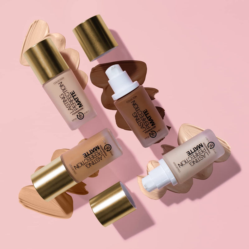 Collection Cosmetics Lasting Perfection Matte Foundation, Full Coverage, 27ml, Beige - BeesActive Australia