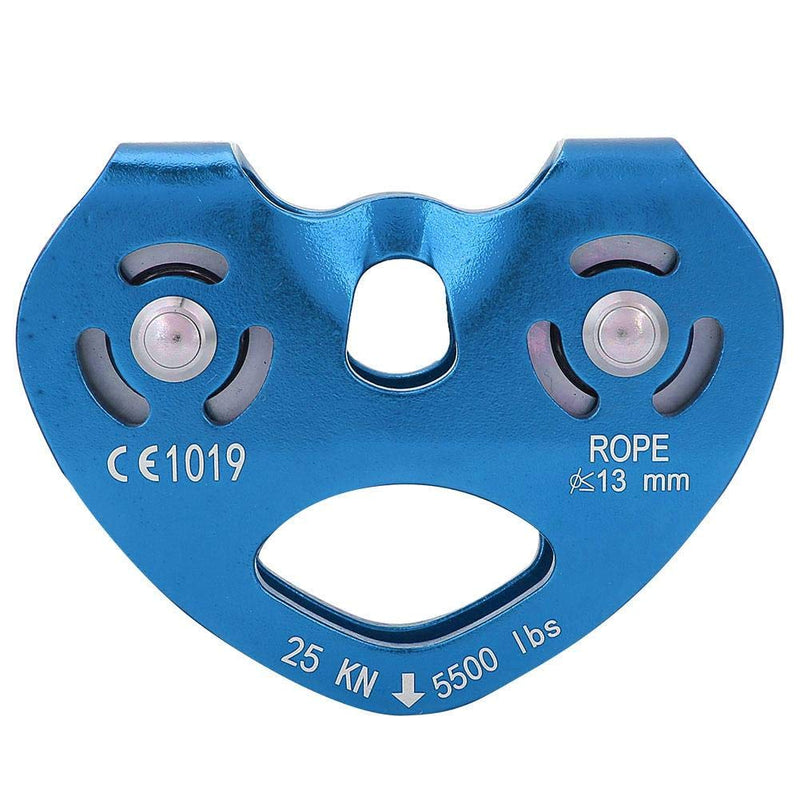 Climbing Pulley Alloy Constructed Single Swivel Rope Pulley Block for Hitch Tending Rigging Arborist Safety Equipment Blue - BeesActive Australia