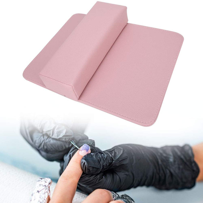 SOONHUA Hand Cushion Pillow, Soft Nail Art Beauty Salon Hand Pillow Arm Rest Holder Cushion Mat Set Manicure Tool(Black) PINK - BeesActive Australia