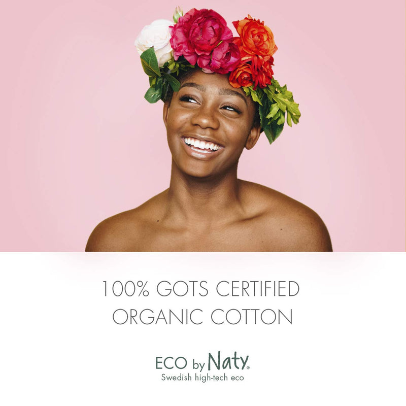 Eco by Naty Tampons with applicator - Super, 14 tampons. Plant-Based, Vegan, 100% Organic Cotton Super (14 tampons with applicator) - BeesActive Australia