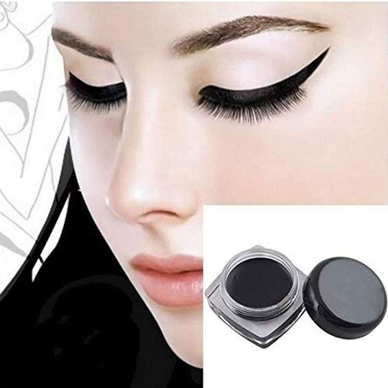 Eyeliner Shadow Gel Black,Long Lasting Eye Liner,Waterproof Makeup Cosmetic with Brush - BeesActive Australia