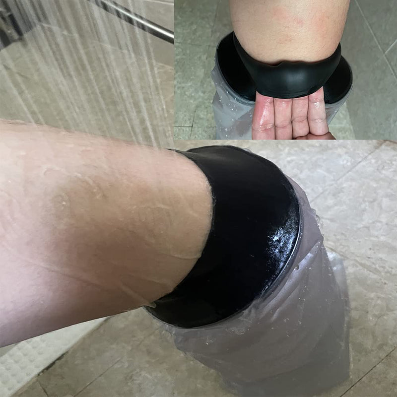 Waterproof Knee Cast Cover for Shower,Bath-Reusable Knee Waterproof Protector Keep Cast and Bandage Dry.-Adult Knee-40cm - BeesActive Australia