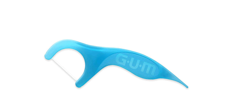 GUM Easy-FLOSSERS | Single-use Flossing Picks | Remove Plaque from Between Teeth | Fluoride and Vitamin E Coating | 90 Sticks - BeesActive Australia