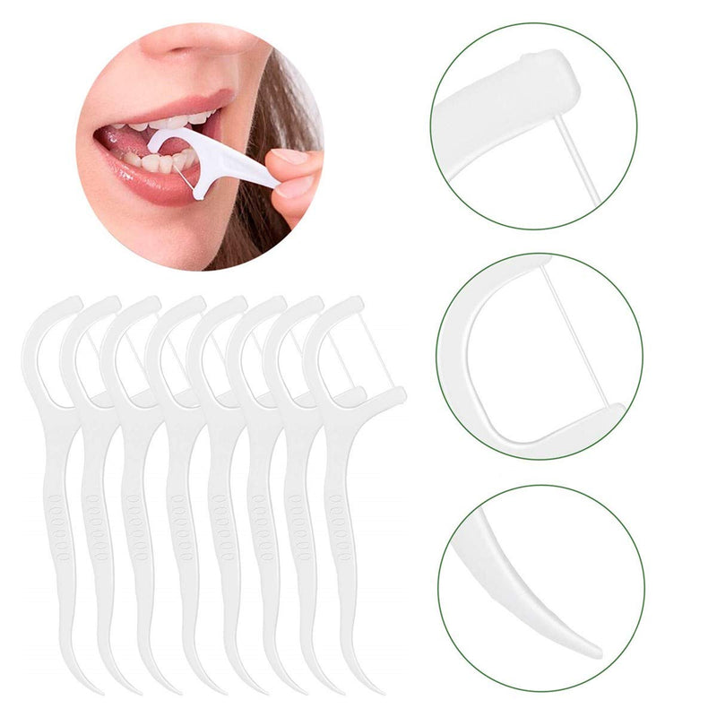 400 Pcs Dental Floss Picks Dental Floss Stick Disposable Interdental Flossers with Portable Travel Case for Family, Hotel and Travel - BeesActive Australia