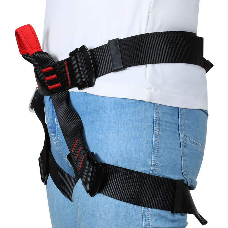 HandAcc Climbing belts, Safe Seat Belts for Tree Climbing Outdoor Training Caving Rock Climbing Rappelling Equip - Half Body Guide belt for Women Man and Novice - BeesActive Australia