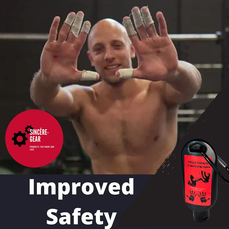 Sincere Gear Ultimate Sports Chalk Liquid Chalk for Weight Lifting, Rock Climing, Cross Training, & Powerlifting, Gym Approved Workout Chalk for Hands & Calluses 2 Pack 50ML Keychains - BeesActive Australia