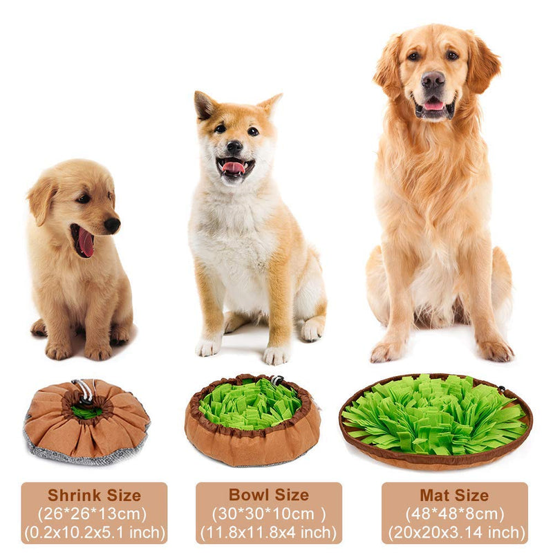 DC DCTOY Dog Feeding Mats Snuffle Mats, Dog Training Mats Dog Puzzle Toys, Nosework Blanket Pet Snuffle Bowl Cat Snuffle Mat for Cats Dogs,Activity Fun Play Mat for Relieve Stress Restlessness - BeesActive Australia