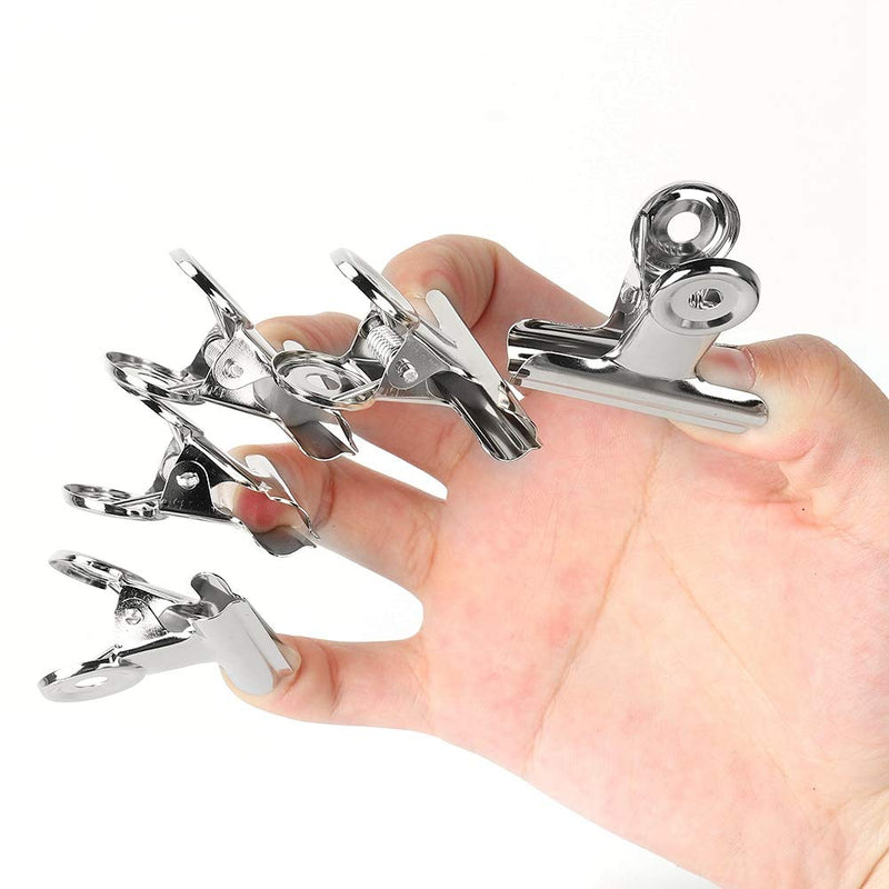 5Pieces C Curve Nail Pinching Clips, Stainless Curve C Nail Extension Clips Multi-functional Nail Art Accessories for Nail Fiberglass Extension and Fixation 06 - BeesActive Australia
