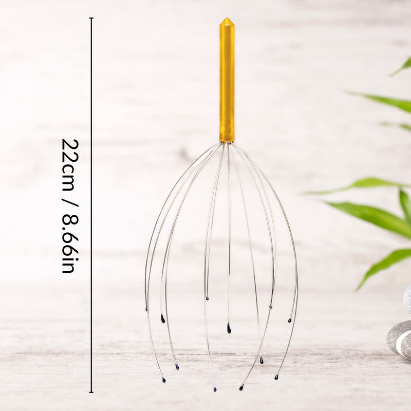 SEDOL Head Massager - Portable Stress Relief Head Scratcher Massager with 12 Fingers Scalp Massager - Manual Head Massage Tool - Head Massager Scalp for Hair Growth Stimulation and Deep Relaxation - BeesActive Australia
