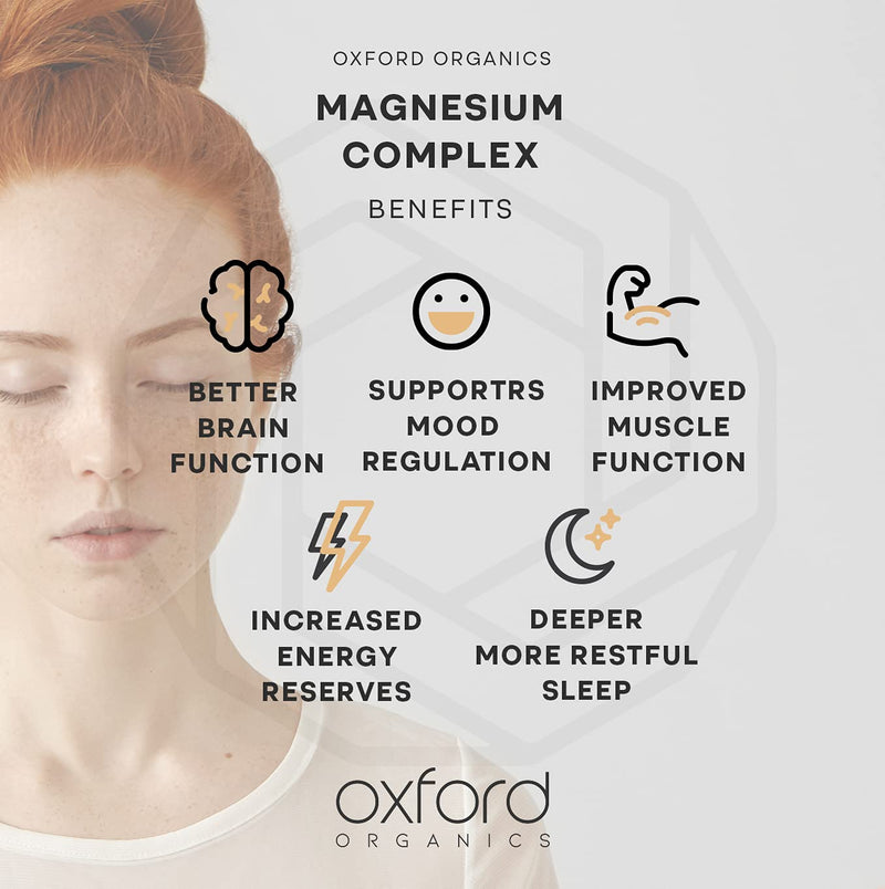 Advanced Vegan Magnesium Tablets | Magnesium Supplements for Restless Leg Syndrome Relief, Leg Cramps & Calm Sleep | Magnesium Citrate, Oxide & Vitamin B6 | UK Made Magnesium Supplement (120 Tablets) 120 Count (Pack of 1) - BeesActive Australia