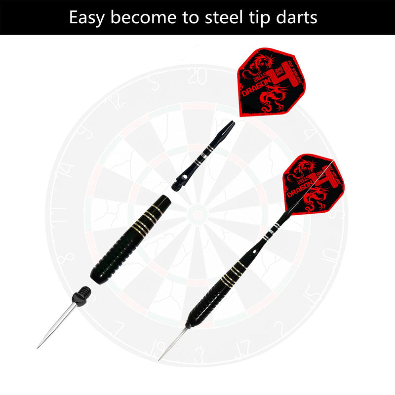FOX SMILING Dart Steel tip Converter Points 2BA, Replacement Tips for Soft Tip Become Metal Needel Tips Darts 18pcs iron tips - BeesActive Australia