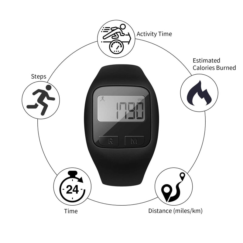 BATAUU Fitness Tracker, 3D Digital Watch Pedometer for Walking & Running, Simply Operation, Accurate Step Counter,Walking Distance Miles & Km, Calorie Counter, Activity Time - BeesActive Australia