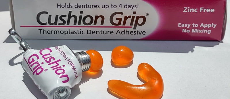 Cushion Grip - A Soft Pliable Thermoplastic Denture Adhesive for Refitting and Tightening 1 Oz (28 Grams) … - BeesActive Australia