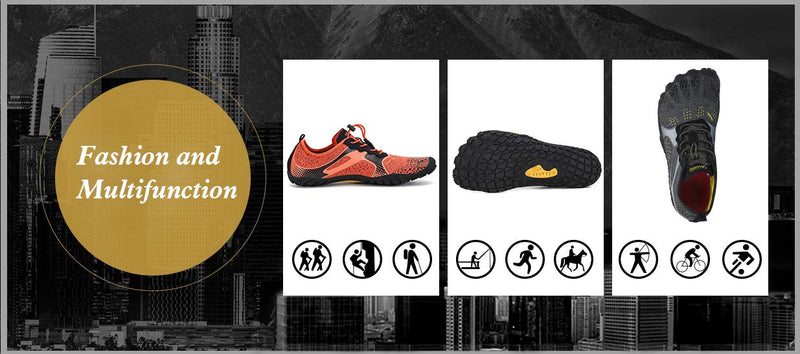 Women's Barefoot Shoes Minimalist Trail Running Shoes Walking | Wide Toe Box | Outdoor Cross Trainer | Zero Drop Sole 6.5 Bistre Black - BeesActive Australia