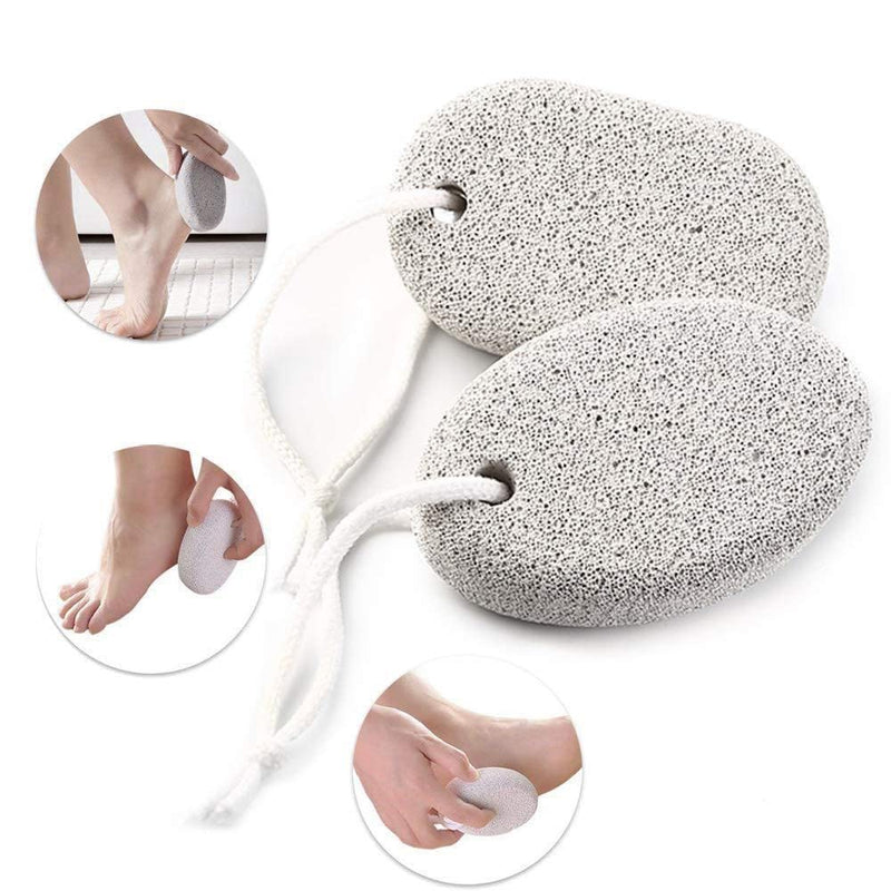 Natural Pumice Stone 2 Pack - Exfoliating Foot Scrubber for Soft, Smooth Feet 100% Natural Volcanic Rock - BeesActive Australia