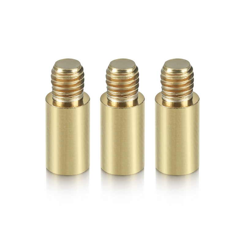 kwmobile 0.05oz Dart Weights - Set of 3X Brass 1.5 Gram Weights for Darts with 2BA Threads Dart Accessories - Gold - BeesActive Australia