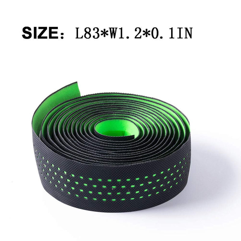 Bike Handlebar Tapes, Road Bicycle Bar Tape, EVA Handle Wraps for Road Cycling Handlebars 2 Rolls (Green) Green - BeesActive Australia