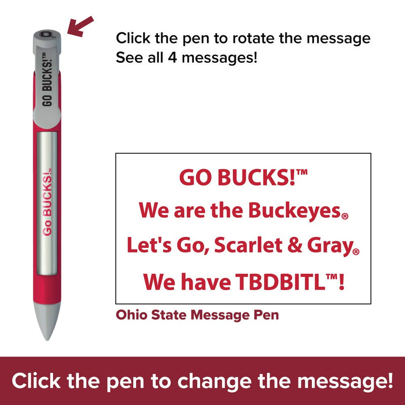 Greeting Pen Ohio State Buckeyes 5" X 8.25" Notebook / 2 Pen Set (1243M2) - BeesActive Australia