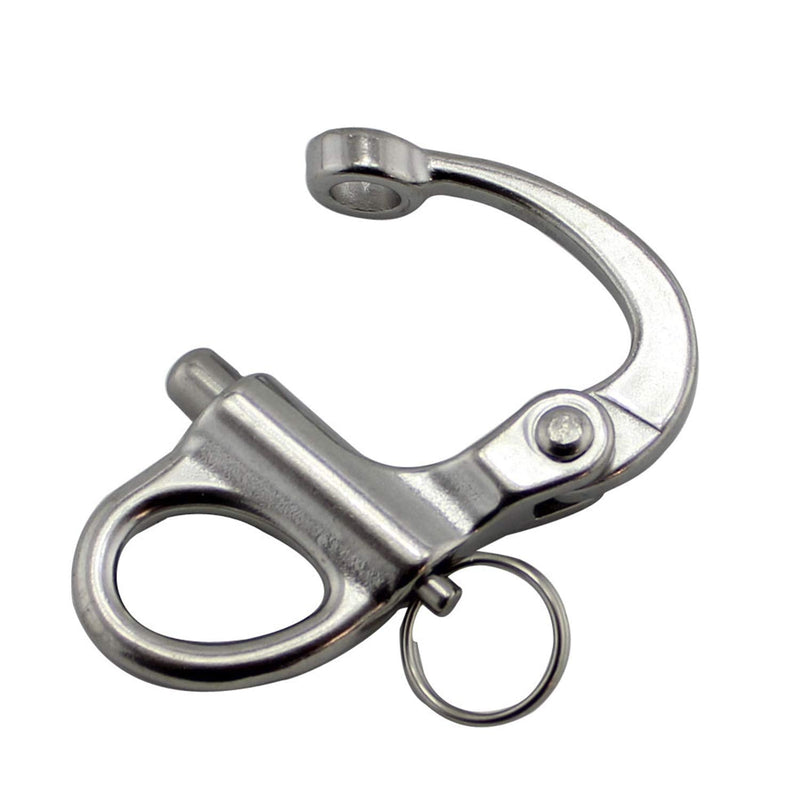 NRC&XRC Pair of 1-3/8(35MM)/2''(52MM)/2-5/8(69MM)/3-3/4"(96MM)(316 Stainless Steel Fixed Bail Snap Shackle for Bracelet, Sailboat16 Stainless Steel Fixed Bail Snap Shackle for Bracelet, Sailboat - BeesActive Australia