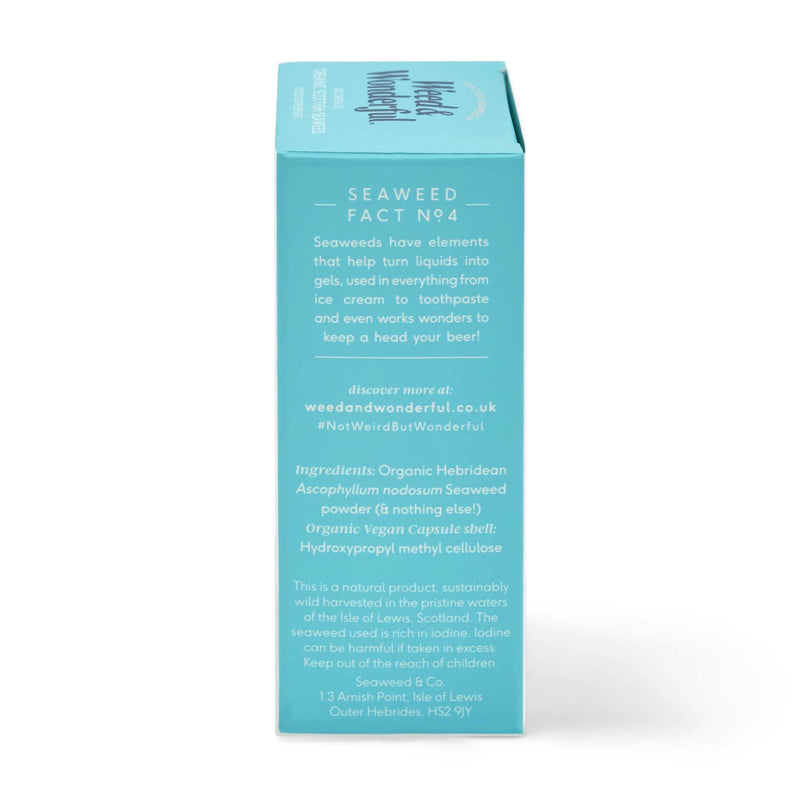 Doctor Seaweed's Weed & Wonderful | Pure Seaweed Capsules | 1 Months Supply | 100% Organic Scottish Seaweed 1 Month Supply - BeesActive Australia