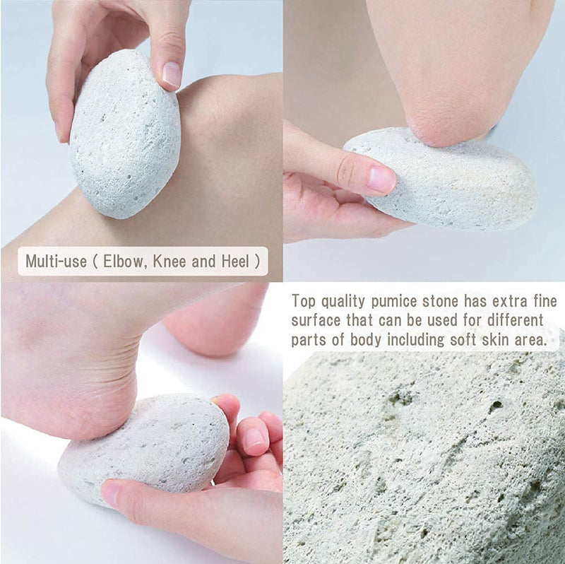 Pumice Stone for Feet, Body, Hands [Made in Japan] Extra Fine Texture, Hard & Cracked Skin Callus Remover, Foot Pumice Scrubber (Fine smooth for multi-use(Elbow, Knee and heel)) Fine smooth for multi-use(Elbow, Knee and heel) - BeesActive Australia