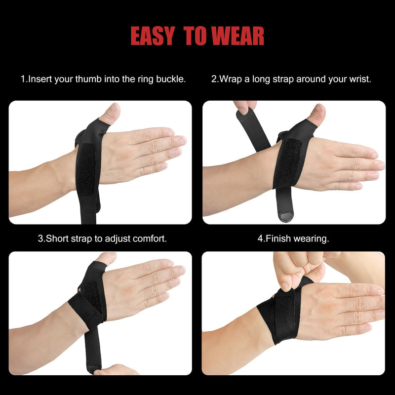 YUNYILAN Ultra Thin Wrist Brace and Thumb Arthritis Compression Strap Adjustable Sport Carpal Tunnel Support for Men and Women, Comfortable Carpal Tunnel for Thumb Wrist Relieve Pain (Left) Left - BeesActive Australia