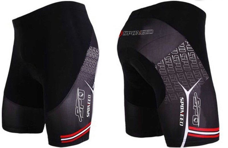 sponeed Men Bike Shorts Road Cycling Bottoms Red Multi Medium - BeesActive Australia