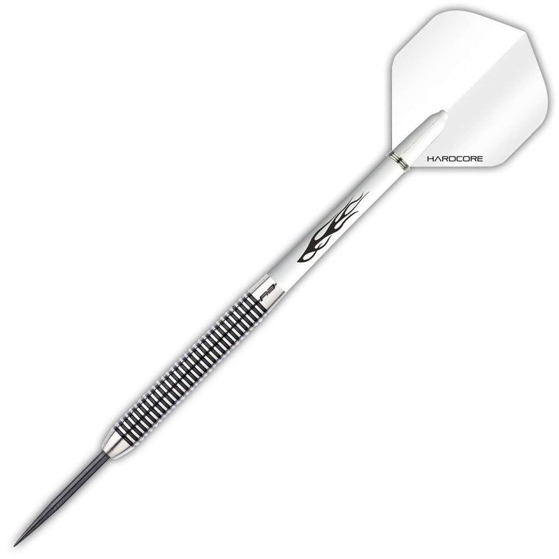 [AUSTRALIA] - RED DRAGON Pegasus Tungsten Steel Darts Set - 30 Gram - White Shafts, White Extra Thick Flights and Case 