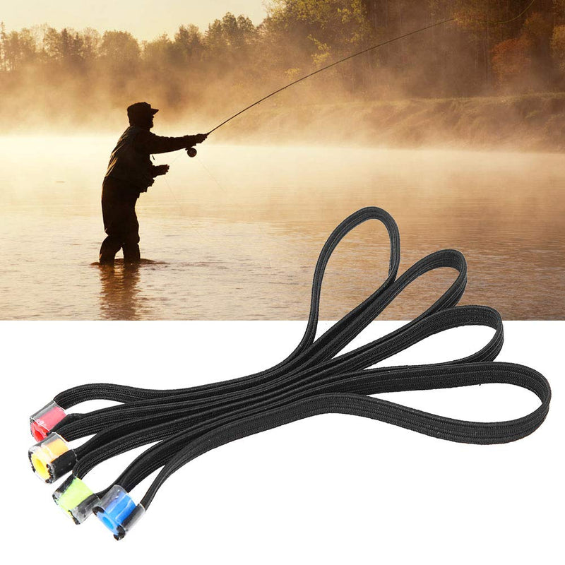 4PCS Fishing Tippet Ring Elastic Fabric Fishing Tippet Spool Ring Fish Wire Loop Tackle Accessory - BeesActive Australia