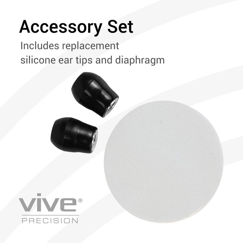 Vive Precision Dualhead Stethoscope - Dual Head Diaphragm Bell for Nurses, ER, Cardiology, Veterinary (Pink) Pink - BeesActive Australia