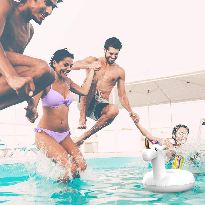 Premier Tune Floats Inflatable Floatie for Adults Kids Replay Audio Bluetooth Wireless Floating Speaker Pool Party Float Lounge, Flamingo and 11 Nautical Options Unicorn - BeesActive Australia