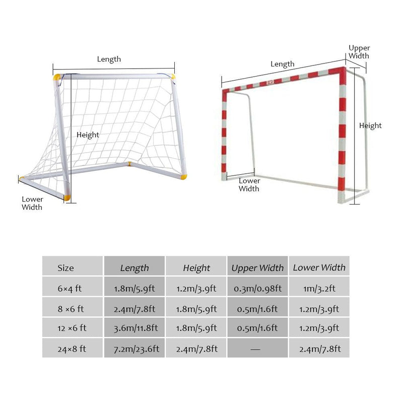 Alomejor Goal Net Football Soccer Goal Net Football Goal Replacement Nets for Outdoor Football Sports Match Training 6X4FT - BeesActive Australia