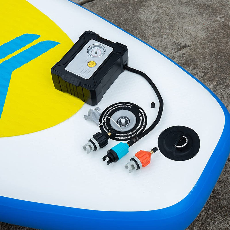 HEYTUR Inflatable Boat SUP Pump Adaptor Standard Schrader Conventional Air Pump Air Valve Adapter Spoke Plate Attachment - BeesActive Australia