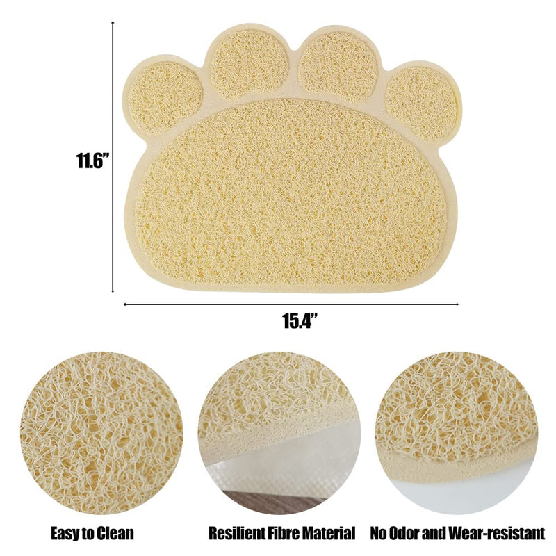 4 Pack Cat Litter Box Splash Guard , Detachable Litter Box Pee Shieldwith Cat Litter Mat , Cat Litter Box Enclosure Splash Guard for Open Top Litter Pan ,Reusable and Easy to Clean - BeesActive Australia