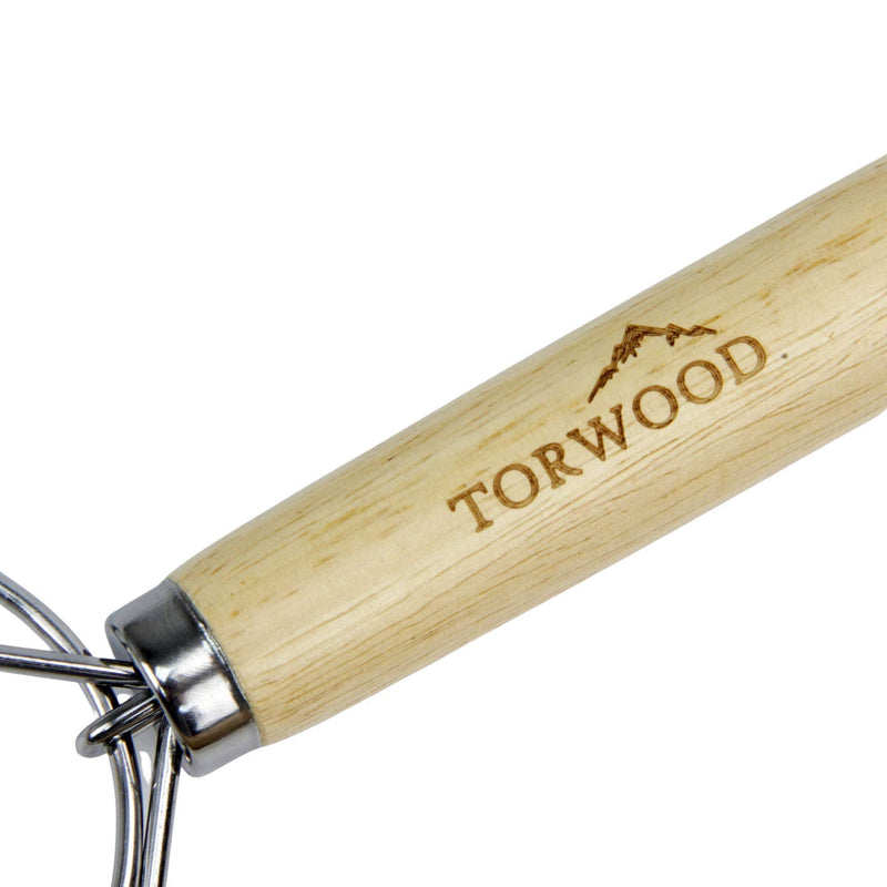 Torwood Danish Dough Whisk Bread Mixer Large 13.5 inches Stainless Steel Wooden Dutch Hook for Baking, Loaves, Pastries and Pizza, comes with a Dough Scraper 1 - BeesActive Australia