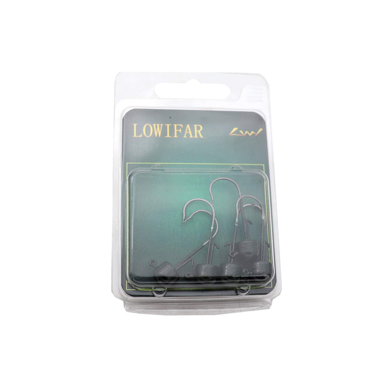 25 Packs Ned Rig Mushroom Head Jig Kits TRD Worms Hooks Finesse ShroomZ Jig Heads Shroom Jig Hooks for Soft Lures 1/10oz-3.2g/25pcs - BeesActive Australia