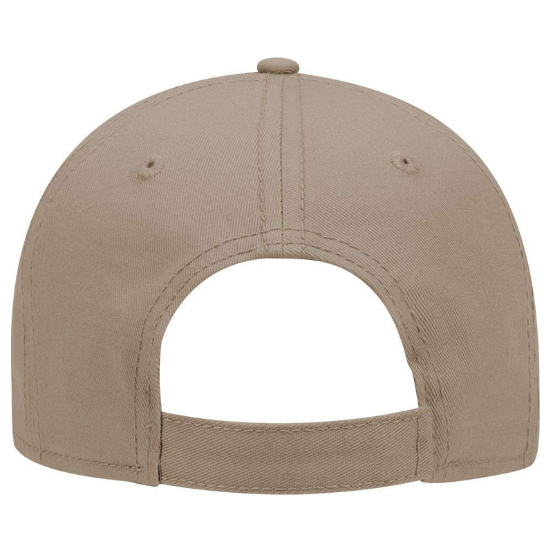 OTTO 6 Panel Low Profile Superior Cotton Twill Cap One Size Dk. Khaki - BeesActive Australia