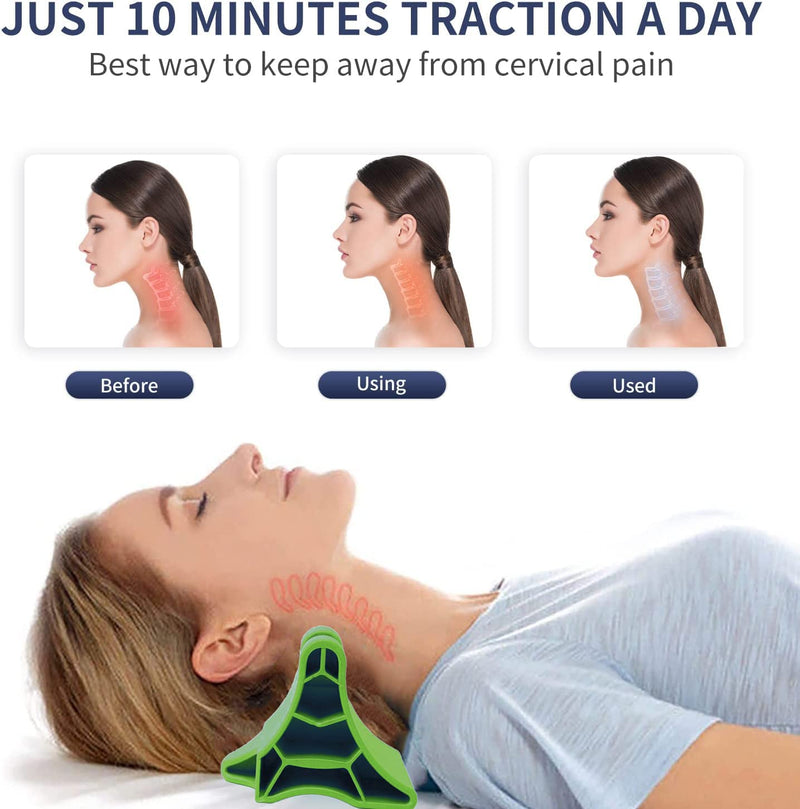 XEMZ Occipital Release Tool, Portable Body Trigger Point Massager Suboccipital Release Device, Neck Shoulder Pain Muscle Release Tool Manual Back Massager, Tension Headache Migraine Reliever (Green) Green - BeesActive Australia