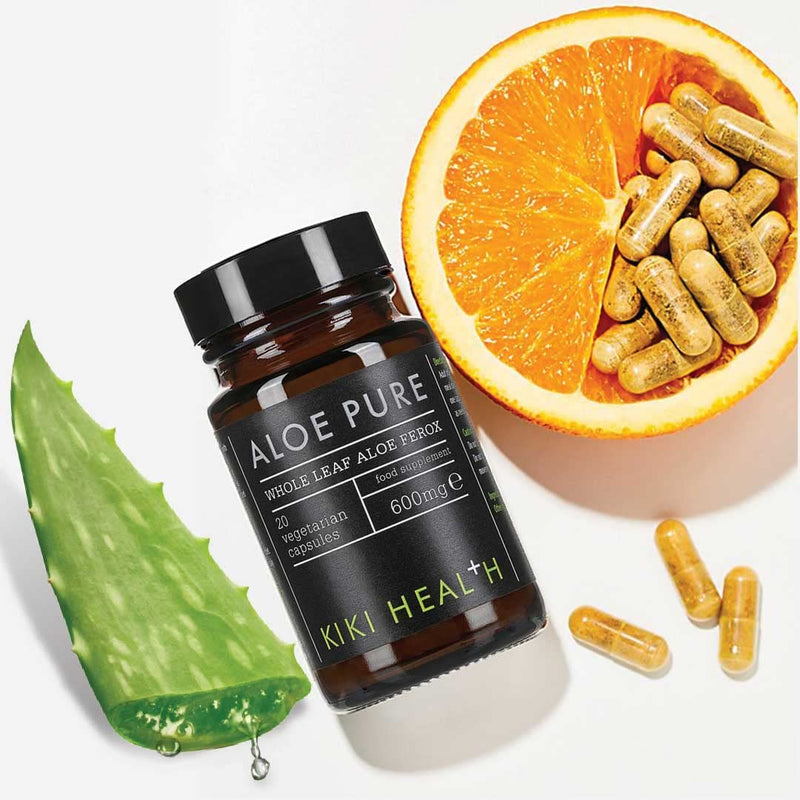 KIKI HEALTH Aloe Pure Capsules- | 20 Vegan Capsules | 10 Months Supply | Colon Cleanse, Digestion Support, Natural Soother - BeesActive Australia
