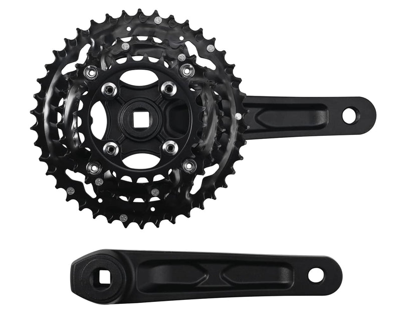 CYSKY 9/10 Speed Bike Crankset 170mm 104/64 BCD Crank Arm Set 44-32-22T/42-32-24T Easy to Replacement MTB BMX Road Bicycle Crankset Compatible with Shimano,SRAM,FSA, Gaint 10S 42-32-24T - BeesActive Australia