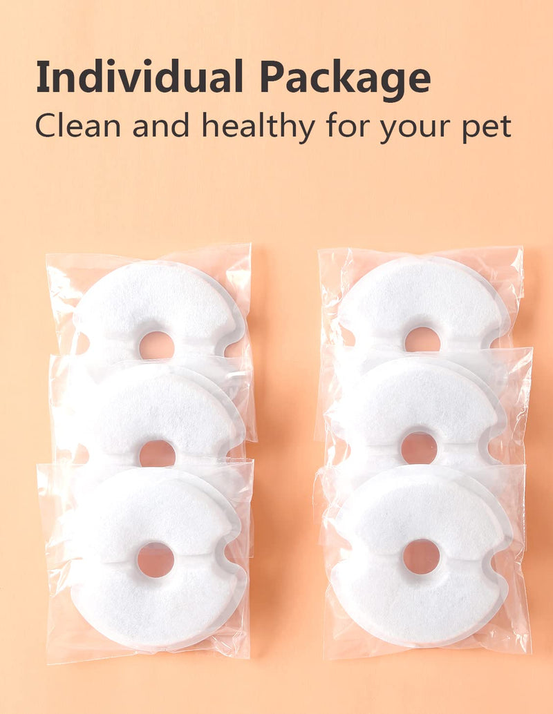 Water Fountain Filter, Yiupea Cat Water Fountain Replacement Filters 6 Packs of Cotton Activated Carbon Cat Fountain Filters with Triple Filtration - BeesActive Australia