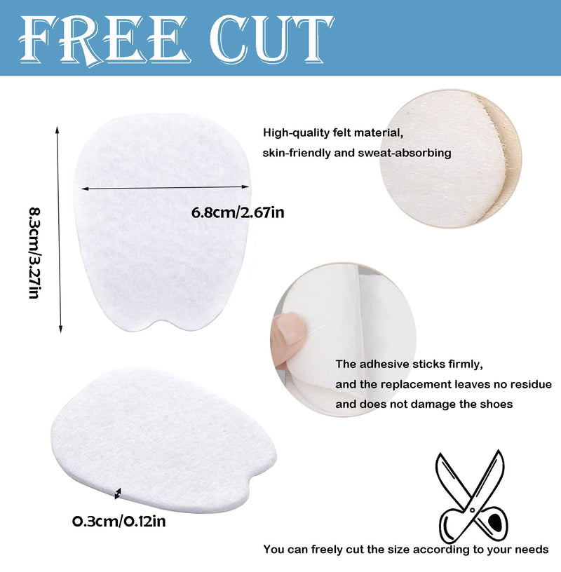 5 Pairs of Felt Tongue Pads for Shoes, Non-Slip Tongue Pads, Thin Felt Forefoot Pads for Men and Women - BeesActive Australia