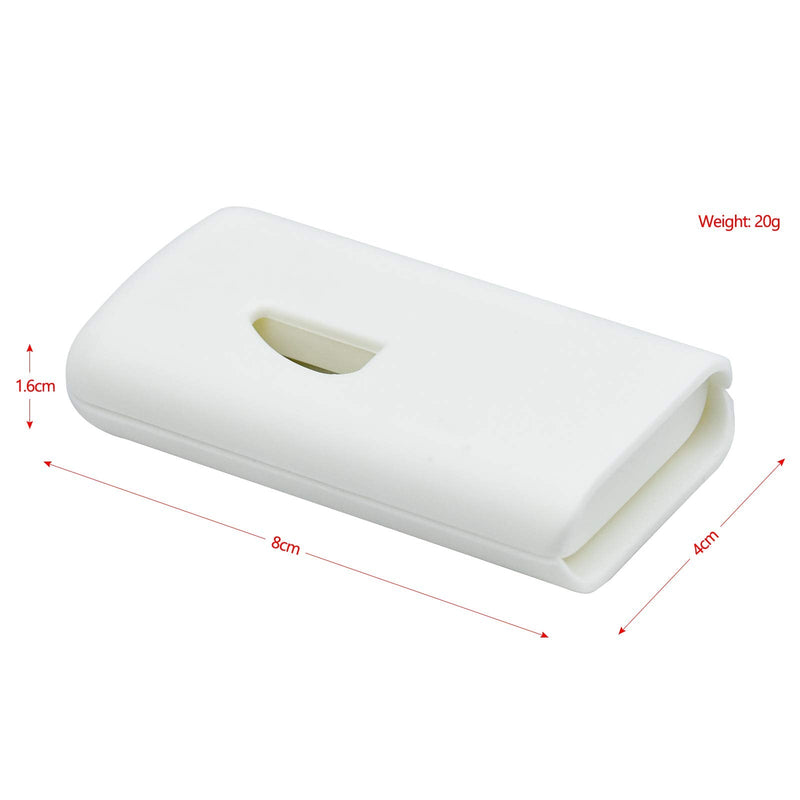 Demason Pill Cutter, White Pill Splitter with Blade Pill Crusher for Big & Small Pills Cut in Half Quarter for Tablet Vitamin Medicine - BeesActive Australia